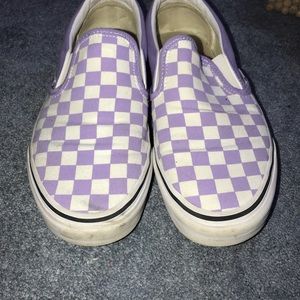 Purple checkered vans